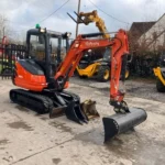 Mini Pelle Kubota KX61-3, 2014, 2,6T